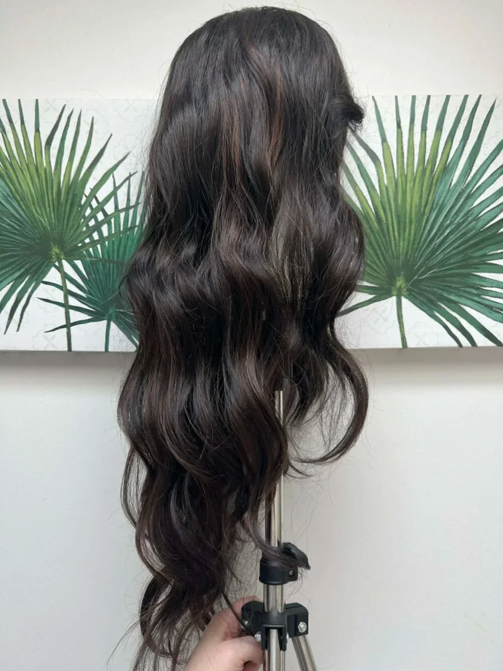 SOLD - Bobbi Boss synthetic wig brunette with warm brown highlights - Picture 4 of 6